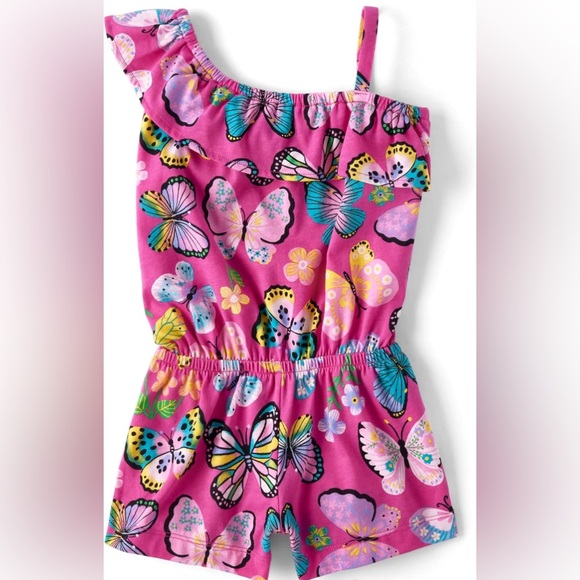 Pink Butterfly Print Dress - Picture 1 of 1